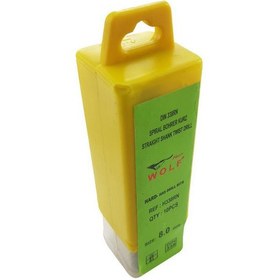 تصویر مته آهن ولف مدل HSS-11.5-8 کد 0085 سایز 8 میلیمتر بسته 10 عددی 