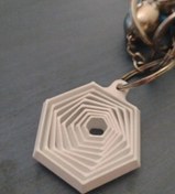 تصویر جاکلیدی شش گوش فیجت Keychain Hexagon Fidget