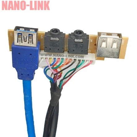 خرید و قیمت براکت USB 2.0 و USB 3.0 بهمراه جک اسپیکر و میکروفن | ترب