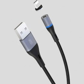 تصویر کابل شارژ سریع یواس‌بی به لایتنینگ مگنتی ایکس‌او به طول یک متر XO Magnetic USB cable lightning NB125 