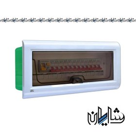 تصویر جعبه فیوز توکار 12 عددی همراه با شین نول و ارت دنا الکتریک 12-piece built-in fuse box with Shin Null and Dena Electric Earth