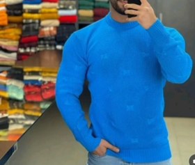 تصویر بافت یقه گرد زاپدار 