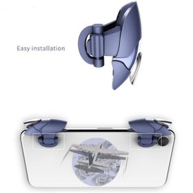 تصویر دسته بازی Pubg مدل P1 - آبی متالیک 