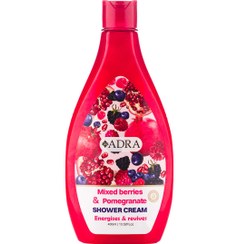 تصویر شامپو بدن کرمی توت وحشی و انار آدرا 400 میل ا Adra Mix Berries And Pomegranate Shower Gel 400 ml Adra Mix Berries And Pomegranate Shower Gel 400 ml