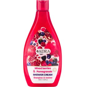 تصویر شامپو بدن کرمی توت وحشی و انار آدرا 400 میل ا Adra Mix Berries And Pomegranate Shower Gel 400 ml Adra Mix Berries And Pomegranate Shower Gel 400 ml