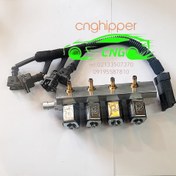 تصویر ریل سوخت CNG کروز جایگزین وسام با کابل 