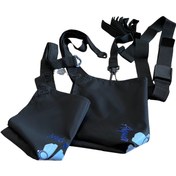 تصویر پاراشوت یا چتر مقاومتی شنا مدل pro دوچتره - مشکی 