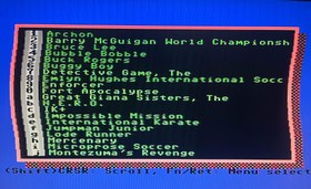 تصویر 28 بازی کمودور در یک کارتریج Commodore 64/128 