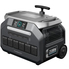 تصویر پاورژنراتور پاورولوژی مدل PPBCHA86 با توان 2500W ظرفیت 640000 میلی‌آمپر 