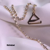تصویر بند سوتین مجلسی نگین‌دار 