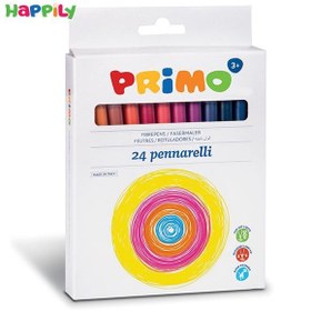 تصویر ماژیک 24 رنگ پریمو کد 602PEN24 
