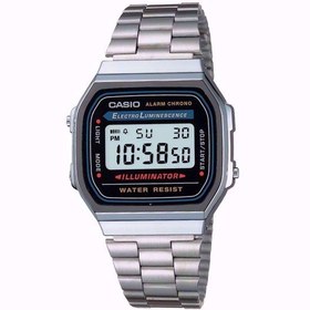 تصویر ساعت مردانه و زنانه کاسیو (Casio) اصل|مدل A168WA-1W ا Casio Watches Model A168WA-1W Casio Watches Model A168WA-1W
