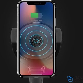 تصویر پایه نگهدارنده و شارژر وایرلس جووی Joway WXC07 Wireless Charger Car Air 