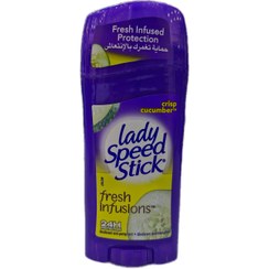 تصویر مام صابونی ضد تعریق لیدی اسپید استیک ۶۵گرم اورجینال امریکا مدل فرش FRESH INFUSIONS Lady speed stick FRESH INFUSIONS