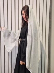 تصویر شال نخی عدسی 12 رنگی - شکلاتی 