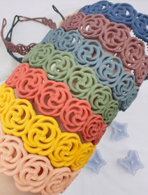 تصویر تل سر گل رز شمعی 