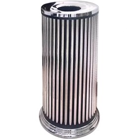 تصویر سطل 30 لیتری لوکس LX 30 استیل نقره ای 