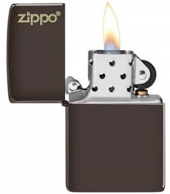 تصویر فندک زیپو قهوه ای مات zippo 49180ZL