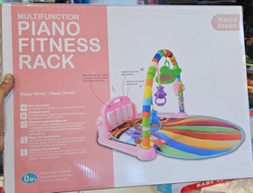 تصویر تشک بازی موزیکال نوزادی پلی جیم سبز Piano Fitness Rack