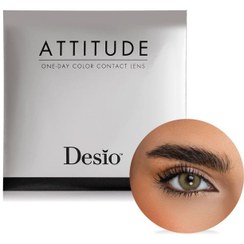 تصویر لنز طبی رنگی روزانه wild green 