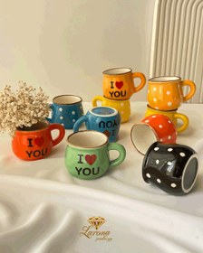 تصویر فنجان قهوه خوری سرامیکی فانتزی 