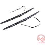 تصویر تیغه برف پاک کن پژو 405 با کیت شیشه شور نوین پارت 