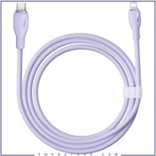 تصویر کابل تبدیل Type-C به لایتنینگ باسئوس مدل Pudding طول ۱.۲ متر 