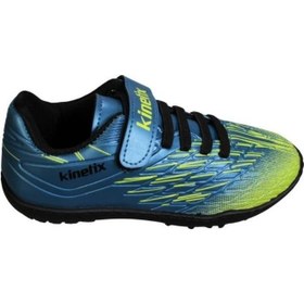 تصویر کفش فوتبال indoor پسرانه مدل Sax Blue برند kinetix Sax Blue Boys Indoor Football Shoes