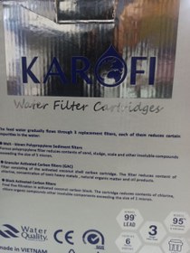 تصویر پک فیلتر 1-2-3 کاروفی ، دستگاه تصفیه آب (محصول ویتنام)کیفیت عالی Filter pack 1-2-3 water purifier (product of Vietnam) excellent quality