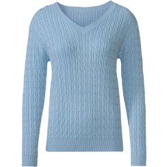 تصویر پلیور زنانه اسمارا مدل LS384 بافت آبی esmara 