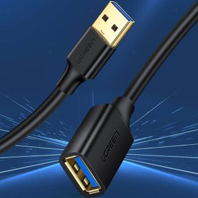 تصویر کابل افزایش طول USB 3.0 یوگرین مدل US129 30125 طول 0.5 متر ا Cable USB 3.0 Ugreen US129 30125 0.5m Cable USB 3.0 Ugreen US129 30125 0.5m
