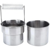 تصویر قلم شور فلزی قلم شور فلزی سایز بزرگ مناسب شستشوی قلمو آبرنگ و اکریلیک ساخت چین