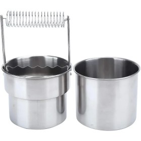 تصویر قلم شور فلزی قلم شور فلزی سایز بزرگ مناسب شستشوی قلمو آبرنگ و اکریلیک ساخت چین