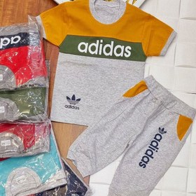 تصویر تیشرت شلوارک پسرانه طرح adidas 