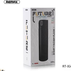 تصویر فلاسک وکیوم شده هوشمد ریمکس RT-IG02 آب سرد و گرم Remax RT-IG02 Future Smart Vacuum Flask Water Bottle Tumbler Hot Cold Thermal