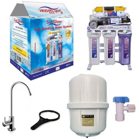 تصویر دستگاه تصفیه آب سافت واتر موتور تایوانی ۷ مرحله 