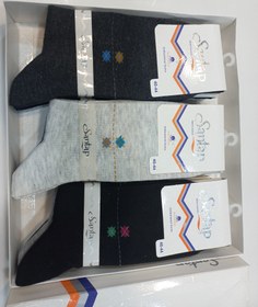 تصویر جوراب ساقدار مردانه santap - رنگبندی جور Men's stockings santap