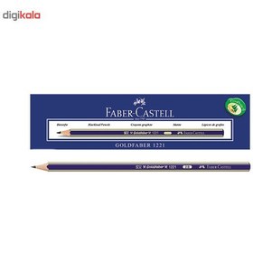 تصویر مداد طراحي فابر کاستل مدل گلد فابر با درجه سختي نوک 6B ا Faber-Castell Goldfaber 6B Pencil Faber-Castell Goldfaber 6B Pencil