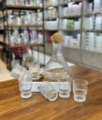 تصویر تنگ و نیم‌لیوان ۷ پارچه Deli Glass مدل KIT_1108 | ست پذیرایی لوکس و باکیفیت Deli Glass 7-Piece Pitcher and Tumbler Set – Model KIT_1108 | Elegant & Premium Glassware