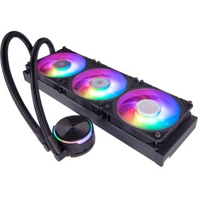 تصویر خنک کننده پردازنده مایع کولر مستر مدل مستر لیکوئید PL360 فلاکس Cooler Master MasterLiquid PL360 Flux Liquid CPU Cooler