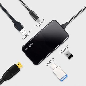 تصویر هاب لنوو 5 پورت تایپ سی Lenovo thinkplus USB-C TPH-05 