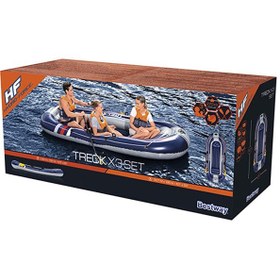 تصویر ست قایق بادی هیدرو-فورس مدل ترِک X3 برند bestway Hydro-Force Treck X3 Inflatable Raft Set