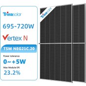 تصویر پنل خورشیدی Trina مدل TSM-NEG21C.20 توان خروجی ۷۲۰ وات 