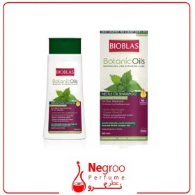 تصویر شامپو ضدریزش مو بیوبلاس حاوی روغن گزنه حجم 360 میلی لیتر Bioblas anti-hair loss shampoo nettle oil 360​​ml