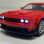 تصویر پک 2 عددی دوج چلنجر هلکت و چارجرR/T - چلنجر مشکی و چارجر قرمز Dodge Challenger Hellcat / Charger R/T