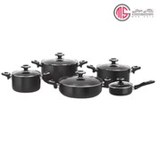 تصویر سرویس قابلمه هاردآنادایزد کارال مدل آترینا (10 پارچه) Karal Hard-Anodized Atrina Cookware Set 10 Pieces