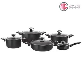 تصویر سرویس قابلمه هاردآنادایزد کارال مدل آترینا (10 پارچه) Karal Hard-Anodized Atrina Cookware Set 10 Pieces