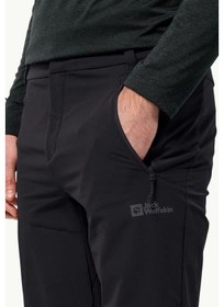 تصویر شلوار مشکی مردانه زمستانی گلستال مدل 1508531-6000 برند jack wolfskin Glastal Winter Men's Black Pants 1508531-6000