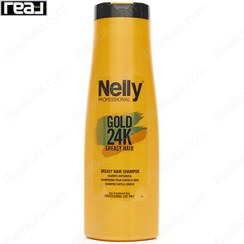 تصویر شامپو موهای چرب نلی پروفشنال NELLY مدل GREASY HAIR حجم 400 میل GOLD 24K GREASY HAIR SHAMPOO NELLY 400 ML