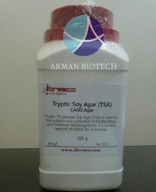 تصویر محیط کشت میکروبی TSA به صورت پودر (Tryptic Soy Agar) محصول ایبرسکو 